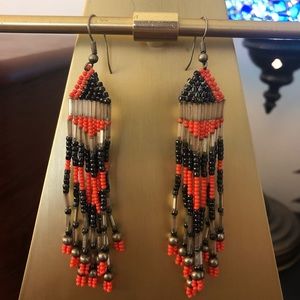 Beaded boho earrings